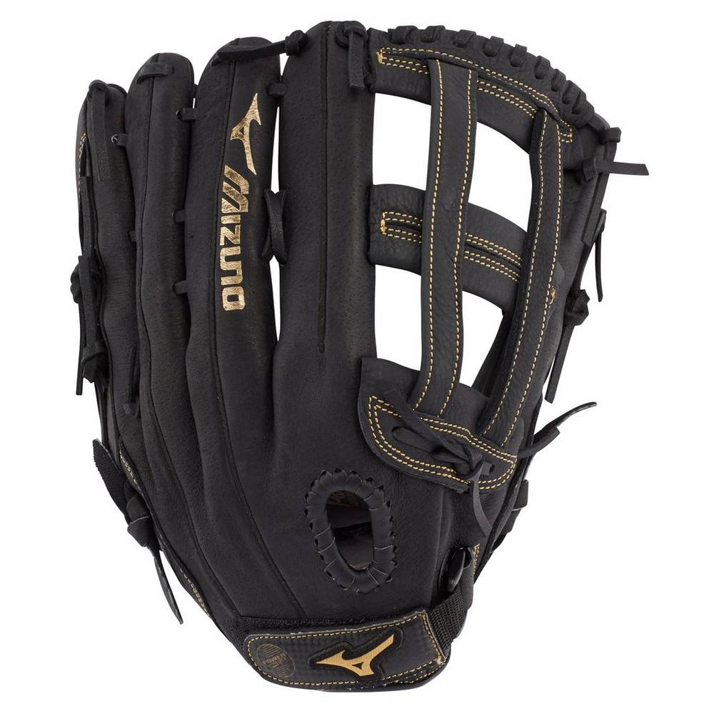 Mizuno Premier Series Slowpitch 13" Férfi Kesztyű Fekete/Arany XTF108549